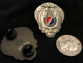 Vintage Silver Grateful Dead And Company Summer Tour Tribute Wings Pin