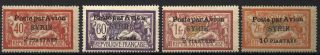 Syria French 1924,  Overprint Syrie,  Airmail,  Sc C18 - C21 Mlh/mh 4815