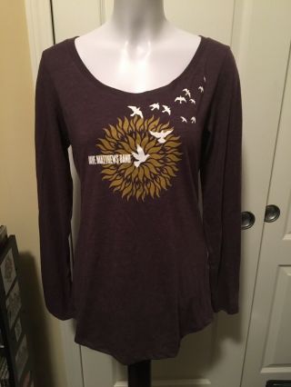 Womens Cut Dave Matthews Band Shirt Long Sleeve Size Extra Large Counting Crows