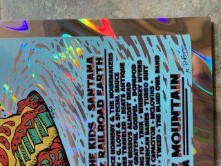 Mike DuBois poster Peach Festival Grateful Dead print not phish ticket pollock 2