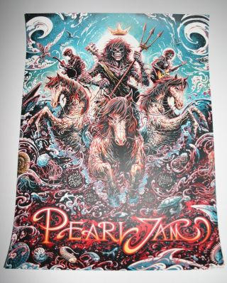 Miles Tsang Pearl Jam Poster Print Amsterdam Artist Proof Ap S/n X/100