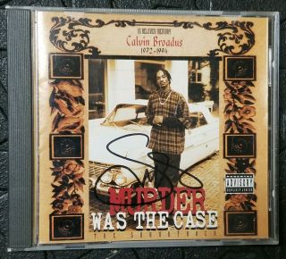 Snoop Doggy Dogg - Hand Signed Autograph Cd Cover Booklet " Murder Was The Case "
