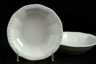 Rosenthal Maria White 2 Fruit Bowls 12 Sided 10430 A,