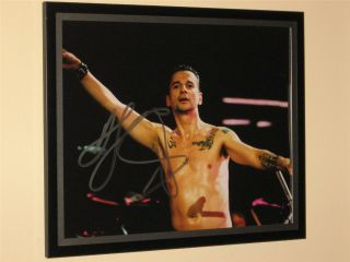 Depeche Mode - Dave Gahan - Signed - 8 " X 10 " Inch Photo - Frame Not