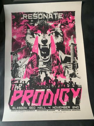 The Prodigy - No Tourists Jacknife Tour Poster - Glasgow (ap) - Rare,  Limited