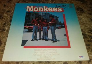 Davy Jones The Monkees Signed Autographed Album Cover Rare Psa/dna Authenticated