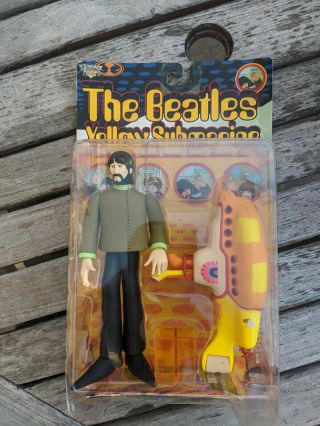 The Beatles George Harrison With Yellow Submarine Mcfarlane Action Figure - Hal