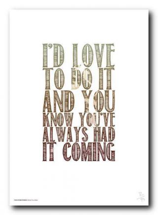THE STONE ROSES ❤ Shoot You Down ❤ lyrics poster art edition print in 5sizes 20 2