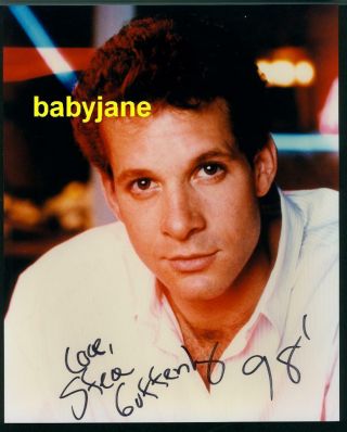 Steve Guttenberg Signed 8x10 Photo Handsome Color Portrait Dated 1998