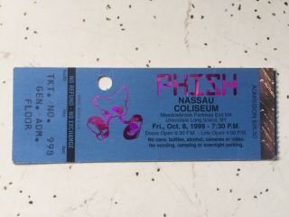 Phish Ptbm Ticket Stub 10/8/99 Nassau Coliseum,  Ny Poster Pollock Pollock Magnet