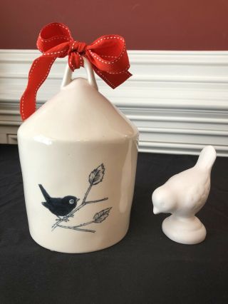 Rae Dunn Chirp Birdhouse By Magenta With Target White Bird Figurine 3
