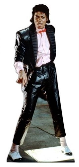 Michael Jackson Pop Singer Cardboard Cutout 178cm Tall - Invite Him To Your Party