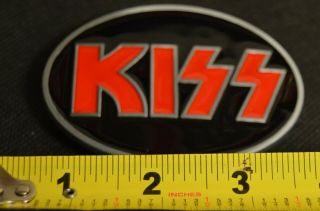 KISS Belt Buckle Rock Band Gene Simmons Ace Frehley Paul Stanley Peter Criss 2