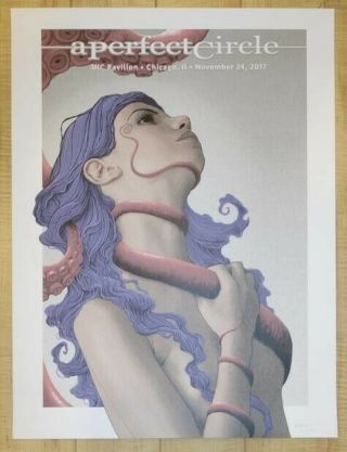 A Perfect Circle Poster Chicago 2017 Ap Signed