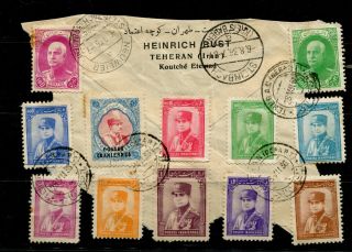 1persia Stamps On Cover Middle East To Germany - Heinrich Rust