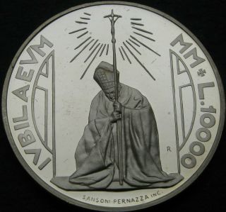 San Marino 10000 Lire 2000r Proof - Silver - Holy Year 2000 - 1430 ¤