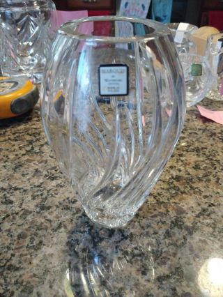1 (one) Waterford Marquis Summer Breeze Cut Crystal Vase 7 " Tall