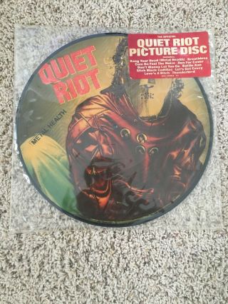 Quiet Riot Metal Health 1983 Picture Disc 33 Lp Record M - Hype Sticker Official