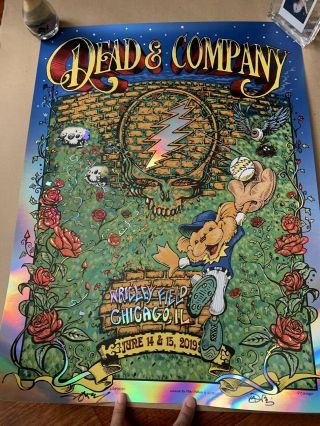 Dead And Company Wrigley Field Aj Masthay Mike Dubois Set S/n Edition Of 100