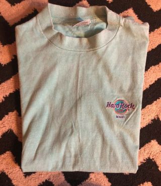 Vintage 80s Hard Rock Cafe Maui T Shirt Made In Usa Size Large