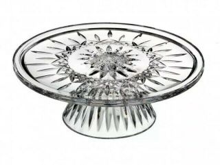 Waterford Crystal Lismore 11 " Footed Pedestal Cake Plate Stand