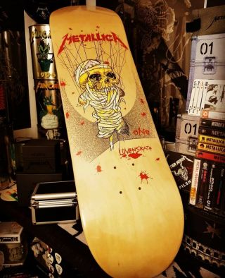 Metallica One Skateboard Pushead Lovenskate - Rare Collectible
