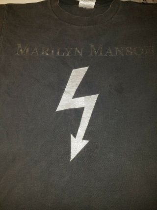 Marilyn Manson Vintage Shock Symbol T - Shirt (90 