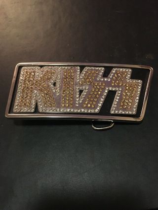 Kiss Rhinestone Belt Buckle 2011 Official Licensed