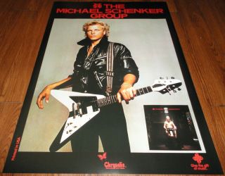 Armed N Ready Michael Schenker Msg Ufo Scorpions Dean Gibson Fly V Guitar Poster