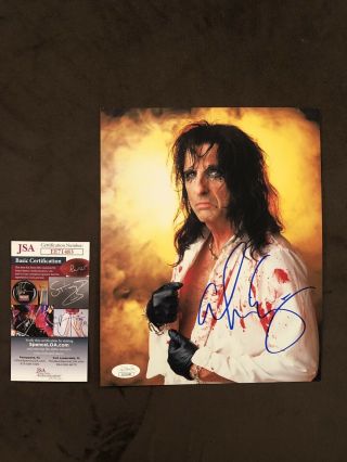 Alice Cooper Music Legend Signed Autographed 8x10 Photo Rock Band Jsa Certified