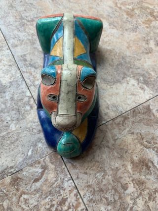 The Fenix Raku Pottery Lioness Figurine Hand Made In South Africa