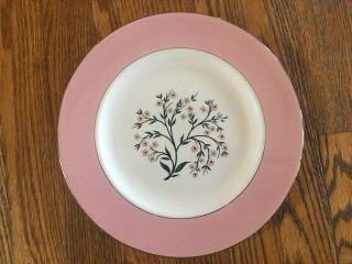 Vintage Homer Laughlin Cavalier Eggshell Springtime Pink 10.  25 " 7 Dinner Plates