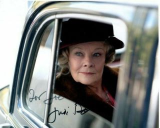Judi Dench Autographed Signed My Week With Marilyn Monroe Photograph - To Joe