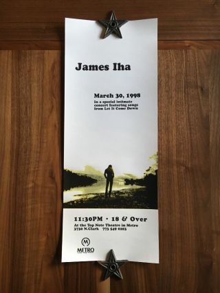 James Iha “let It Come Down” Metro The Top Note Concert Poster Smashing Pumpkins