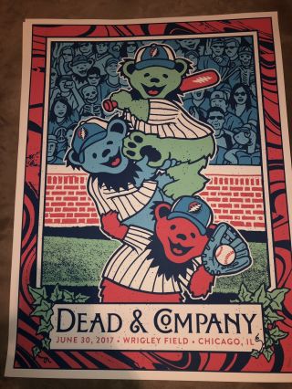 Dead And Company Wrigley Field Ap Poster