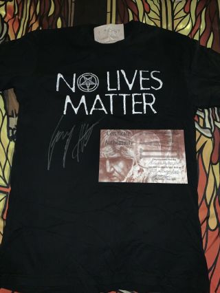 Stage Worn No Lives Matter Shirt From Final Slayer Show In Argentina