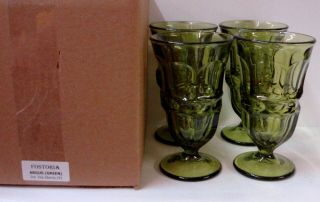 Fostoria Argus (green) Ice Tea Glasses Set Of Three More Available