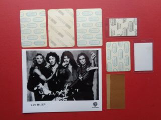 VAN HALEN,  ROTH,  promo photo,  7 Backstage pass Originals,  Various early 80 ' s Tours 2