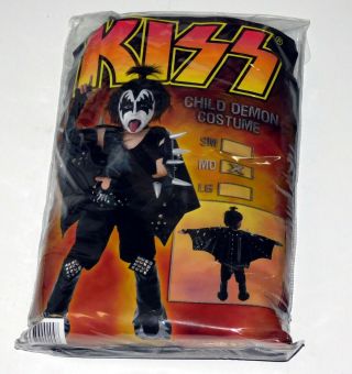 Kiss Band Gene Simmons Demon Alive Child Kids Costume 2008 Large Unworn