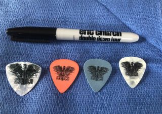 Eric Church Guitar Picks Pick Double Down Tour 2019 Set Rare Full Band Set