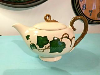 Vintage Metlox Poppytrail California Ivy Teapot Large 7 " X10 - 3/4 " X5 - 1/2 "