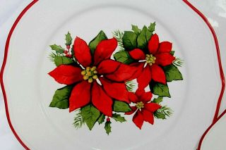 Better Homes and Gardens Poinsettia Holiday Limited Edition 2010 Dinnerware 12pc 2