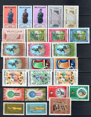 Iraq 1965 - 1966 Selection Of Complete Sets Of Mnh Stamps Unmounted