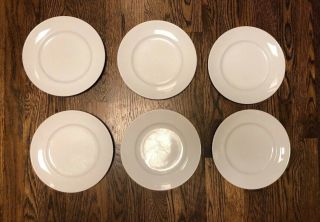 Williams Sonoma Brasserie White Salad Dessert 9 " Plates Set Of 6