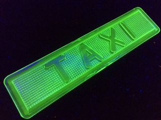 Green Vaseline Taxi Glass Light Lens Car Truck Signal Uranium Traffic Tail Lamp