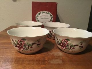 Charter Club Winter Garland Cereal Bowls Set Of 4