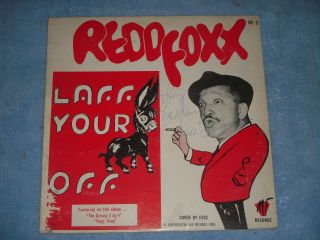 Redd Foxx 1965 Hand Signed Lp (sanford And Son)