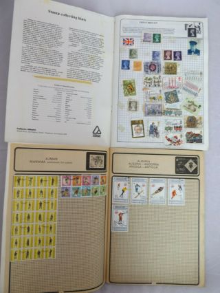 Stamp Album Full Postage Stamps Collecting Vintage Uk Usa Europe America Africa