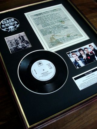 The Clash London Calling 7 " Record Single,  Handwritten Lyrics Montage