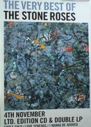 Stone Roses Rare Very Best Promo Poster 2002 Silvertone Ian Brown